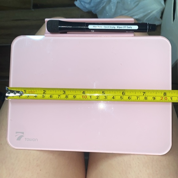 🦋Baby pink dry erase board with attached marker holder! - Picture 4 of 5